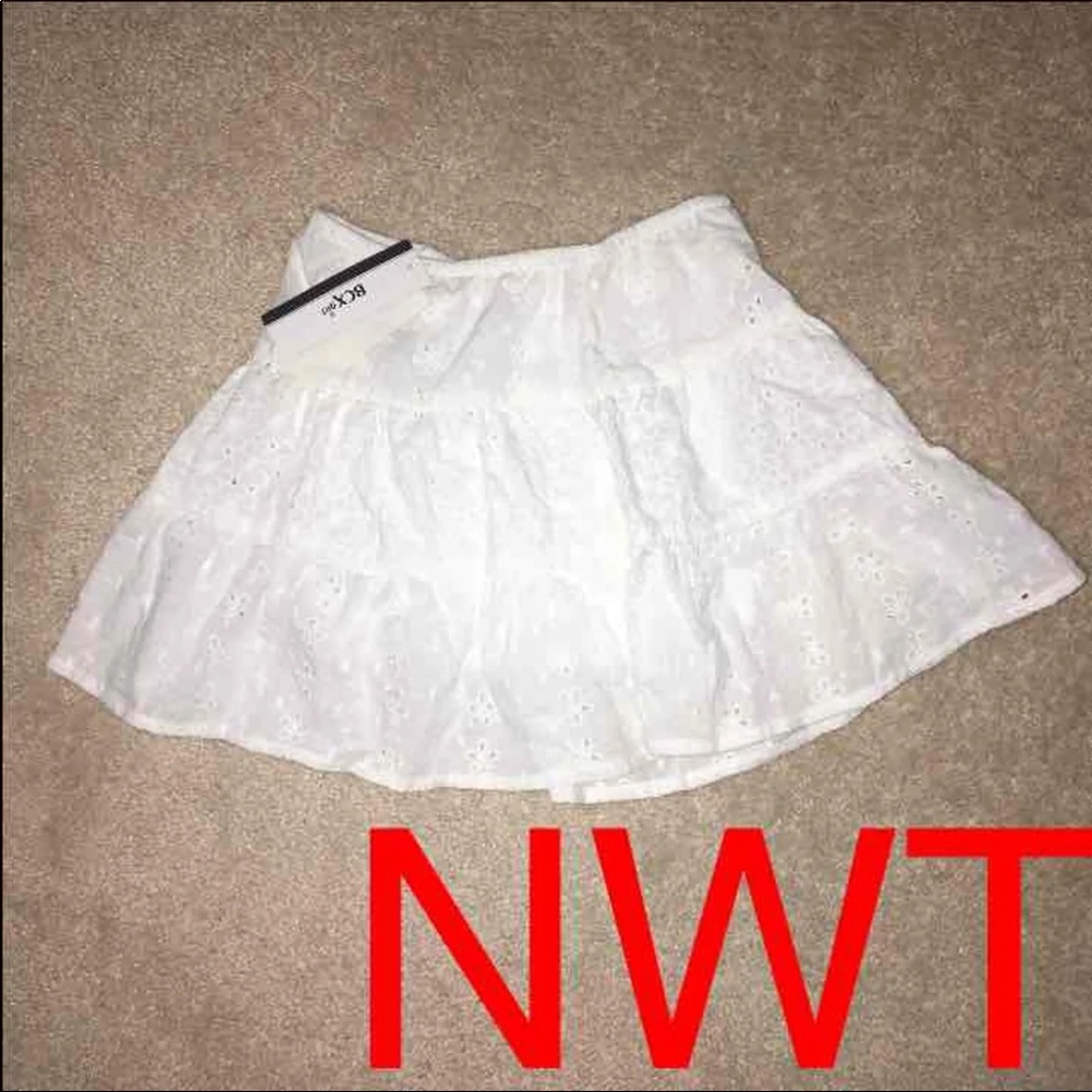 White Girls Eyelet Skirt